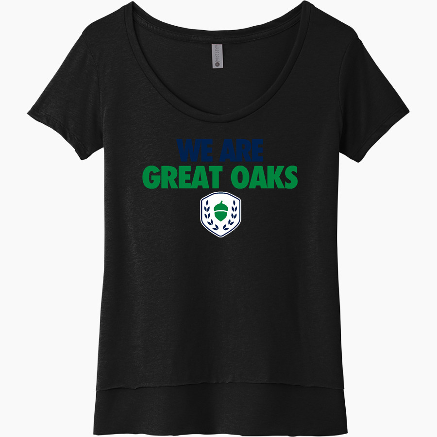Great Oaks Academy Great Oaks Academy <span class="pdp-name-mascot">Great Oaks Academy</span> Next Level Women's Festival Scoop Neck Tee