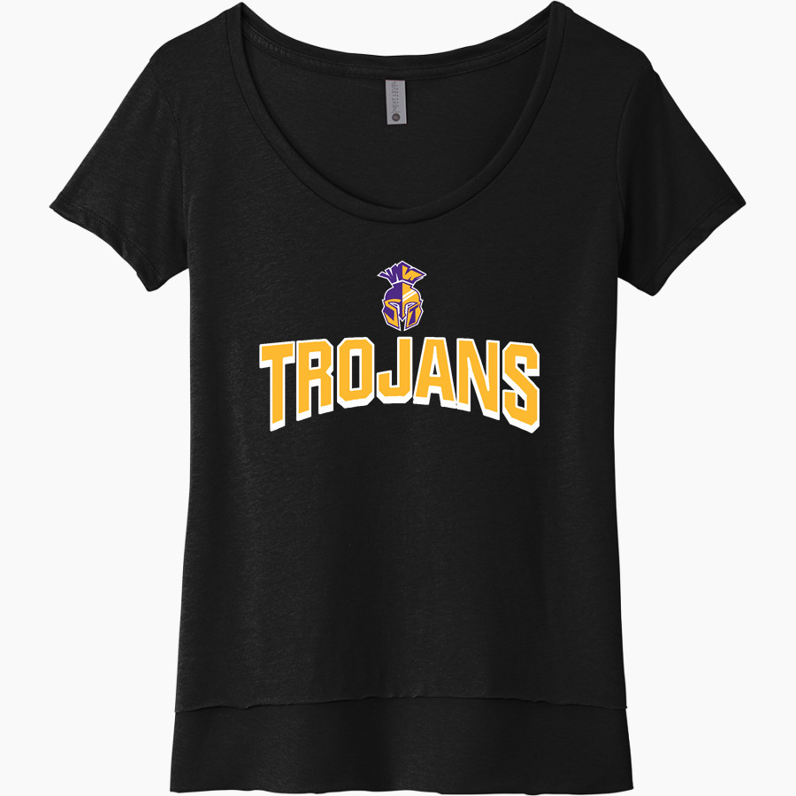 SEBEKA HIGH SCHOOL Trojans Online Store <span class="pdp-name-mascot">SEBEKA TROJANS</span> Next Level Women's Festival Scoop Neck Tee