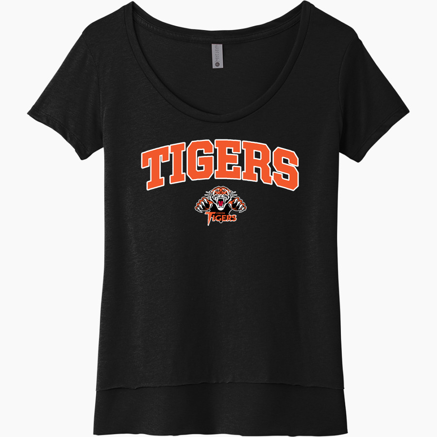 COCOA HIGH SCHOOL TIGERS Next Level Women's Festival Scoop Neck Tee