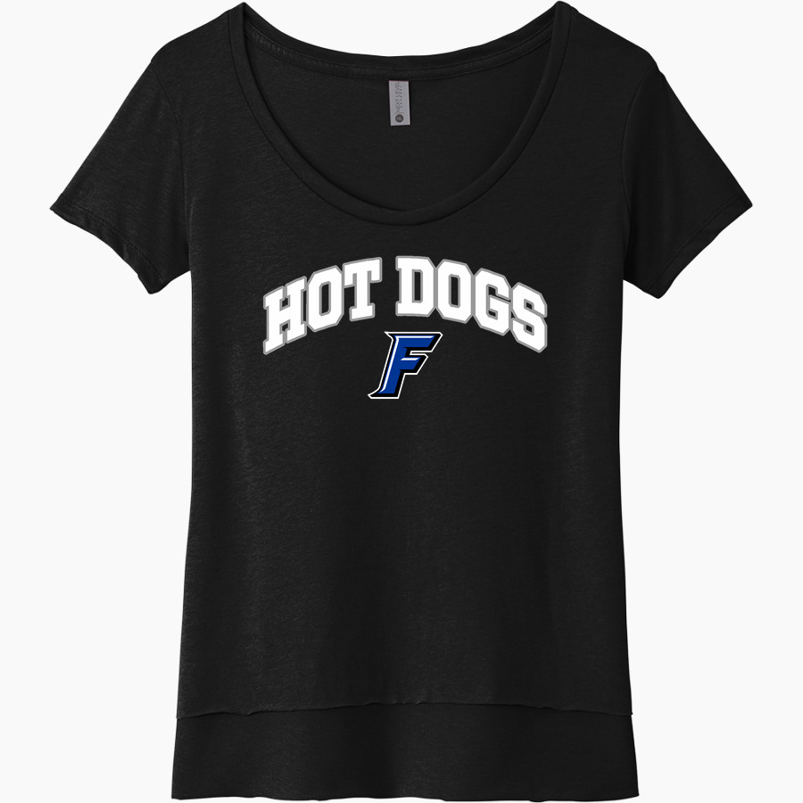 Frankfort Hot Dogs <span class="pdp-name-mascot">Frankfort Hot Dogs</span> Next Level Women's Festival Scoop Neck Tee