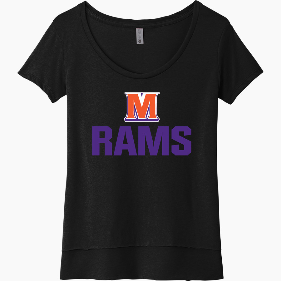 McDonough Rams <span class="pdp-name-mascot">McDonough Rams</span> Next Level Women's Festival Scoop Neck Tee