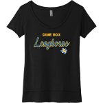 DIME BOX HIGH SCHOOL LONGHORNS <span class="pdp-name-mascot">DIME BOX LONGHORNS</span> Next Level Apparel Women's Festival Scoop Neck Tee Front Thumbnail