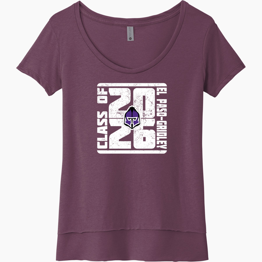 El Paso-Gridley Titans Next Level Women's Festival Scoop Neck Tee