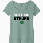 North Central Thunderbirds <span class="pdp-name-mascot">North Central Thunderbirds</span> Next Level Women's Festival Scoop Neck Tee Front Thumbnail
