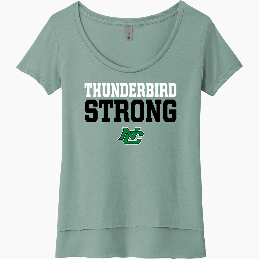 North Central Thunderbirds <span class="pdp-name-mascot">North Central Thunderbirds</span> Next Level Women's Festival Scoop Neck Tee