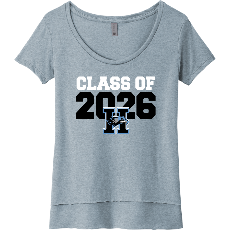 JOHN M. HARLAN HIGH SCHOOL Hawks <span class="pdp-name-mascot">Harlan Hawks</span> Next Level Women's Festival Scoop Neck Tee