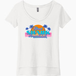 Shark Research & Conservation The Official Online Store Next Level Women's Festival Scoop Neck Tee Front Thumbnail