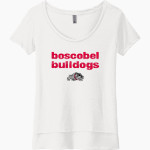 Boscobel Bulldogs Next Level Women's Festival Scoop Neck Tee Front Thumbnail