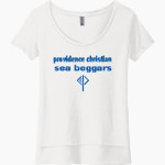 Providence Christian Sea Beggars Next Level Women's Festival Scoop Neck Tee Front Thumbnail