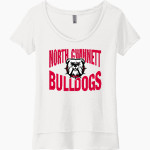NORTH GWINNETT HIGH SCHOOL BULLDOGS <span class="pdp-name-mascot">NORTH GWINNETT BULLDOGS</span> Next Level Women's Festival Scoop Neck Tee Front Thumbnail