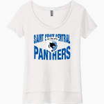Saint Croix Central Panthers Next Level Women's Festival Scoop Neck Tee Front Thumbnail