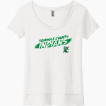 SEMINOLE COUNTY HIGH SCHOOL INDIANS <span class="pdp-name-mascot">SEMINOLE COUNTY INDIANS</span> Next Level Women's Festival Scoop Neck Tee Front Thumbnail