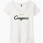 Evans Cougars Next Level Women's Festival Scoop Neck Tee Front Thumbnail