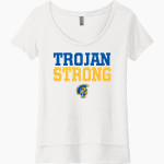 HIGHLAND HIGH SCHOOL TROJANS <span class="pdp-name-mascot">HIGHLAND TROJANS</span> Next Level Women's Festival Scoop Neck Tee Front Thumbnail
