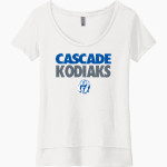 Cascade Kodiaks Next Level Women's Festival Scoop Neck Tee Front Thumbnail