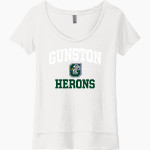 Gunston Herons <span class="pdp-name-mascot">Gunston Herons</span> Next Level Women's Festival Scoop Neck Tee Front Thumbnail