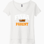 FWAA Next Level Women's Festival Scoop Neck Tee Front Thumbnail