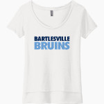 BARTLESVILLE HIGH SCHOOL BRUINS <span class="pdp-name-mascot">BARTLESVILLE BRUINS</span> Next Level Women's Festival Scoop Neck Tee Front Thumbnail