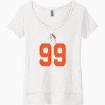 MOHAWK HIGH SCHOOL Mustangs <span class="pdp-name-mascot">MOHAWK Mustangs</span> Next Level Women's Festival Scoop Neck Tee Front Thumbnail