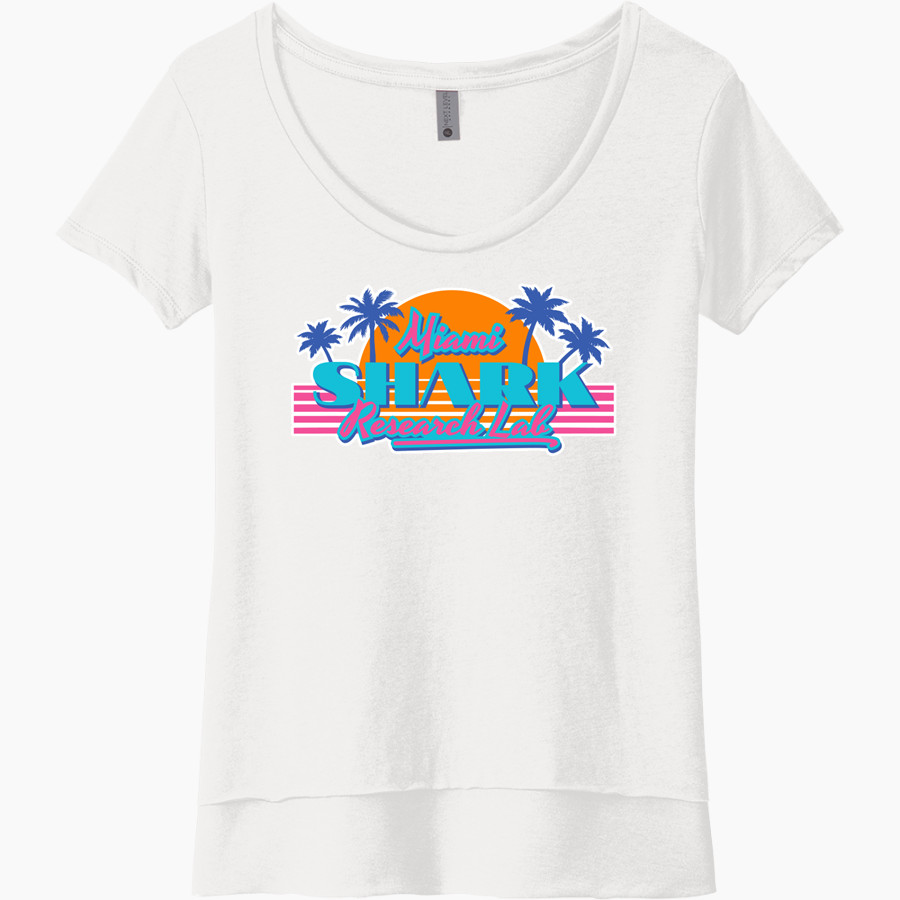Shark Research & Conservation The Official Online Store Next Level Women's Festival Scoop Neck Tee