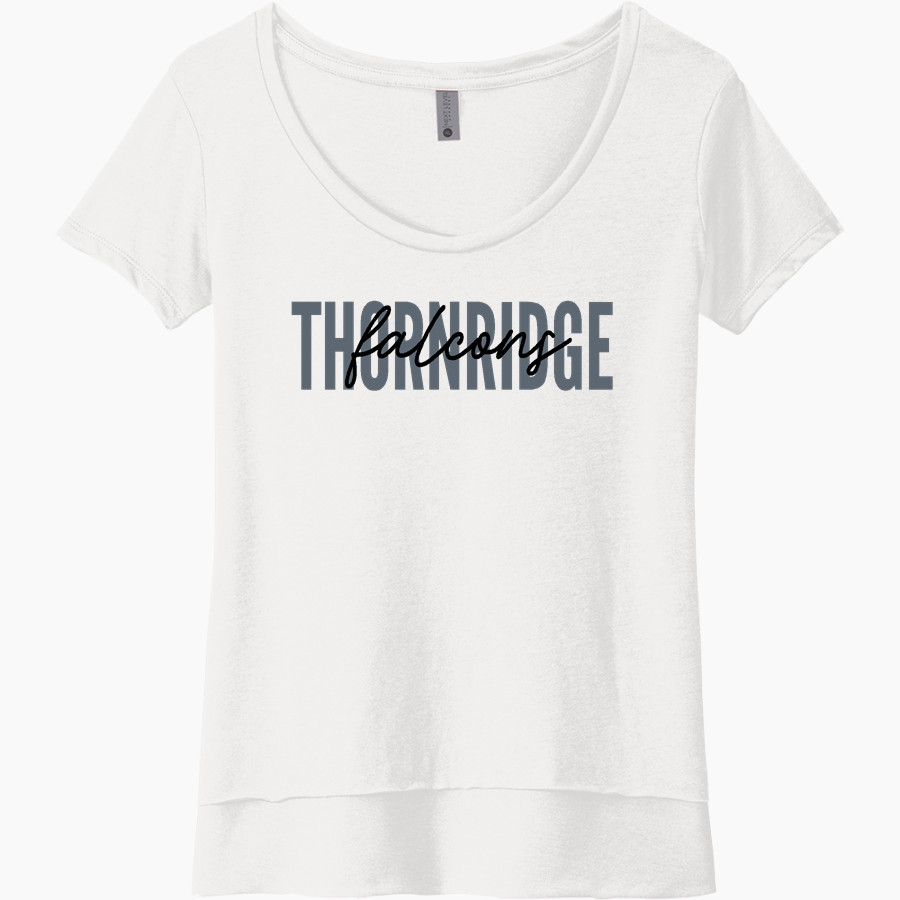 THORNRIDGE HIGH SCHOOL FALCONS Next Level Women's Festival Scoop Neck Tee