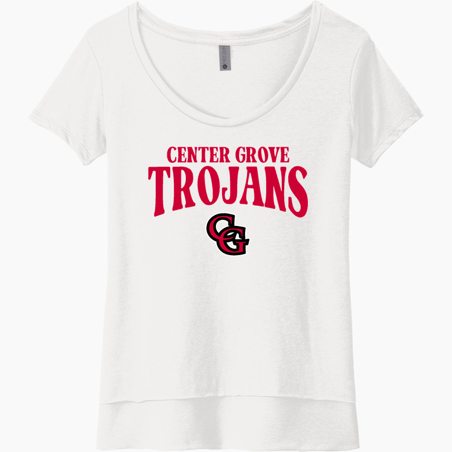 Center Grove Trojans <span class="pdp-name-mascot">Center Grove Trojans</span> Next Level Women's Festival Scoop Neck Tee