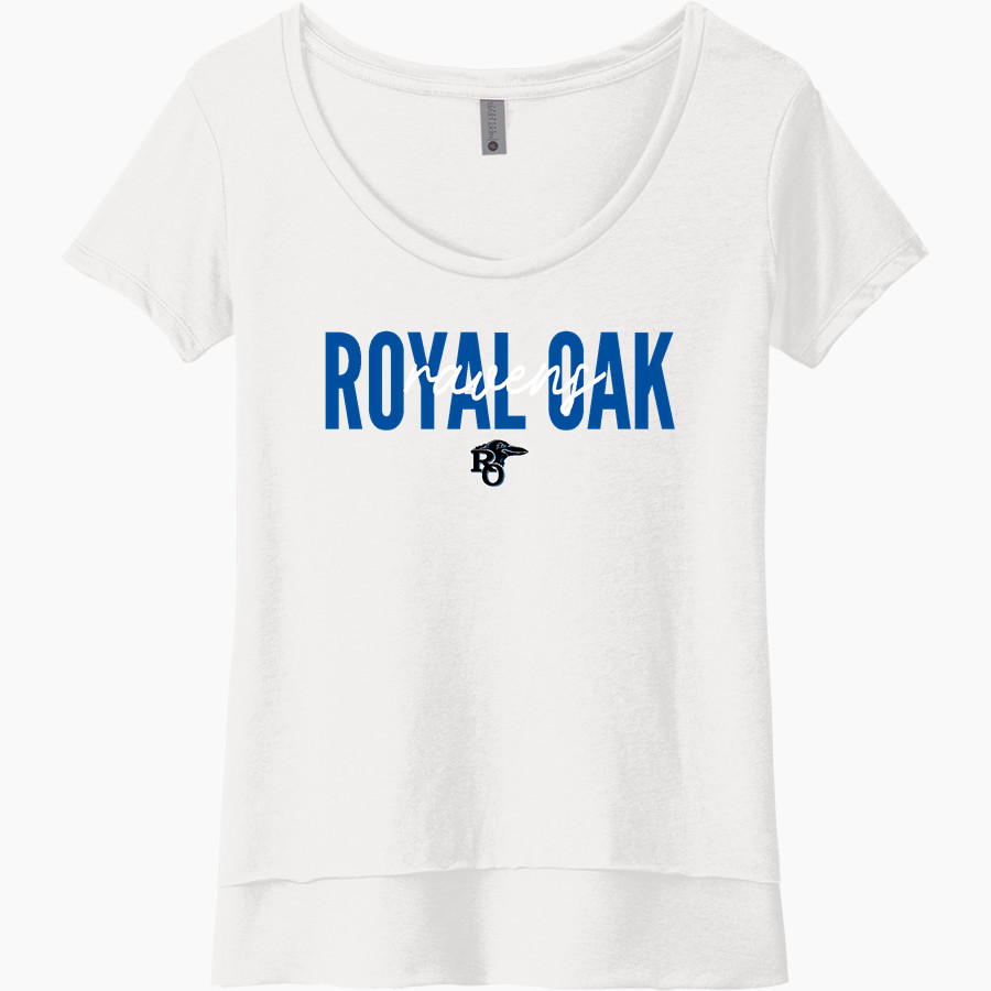ROYAL OAK HIGH SCHOOL RAVENS <span class="pdp-name-mascot">ROYAL OAK RAVENS</span> Next Level Women's Festival Scoop Neck Tee