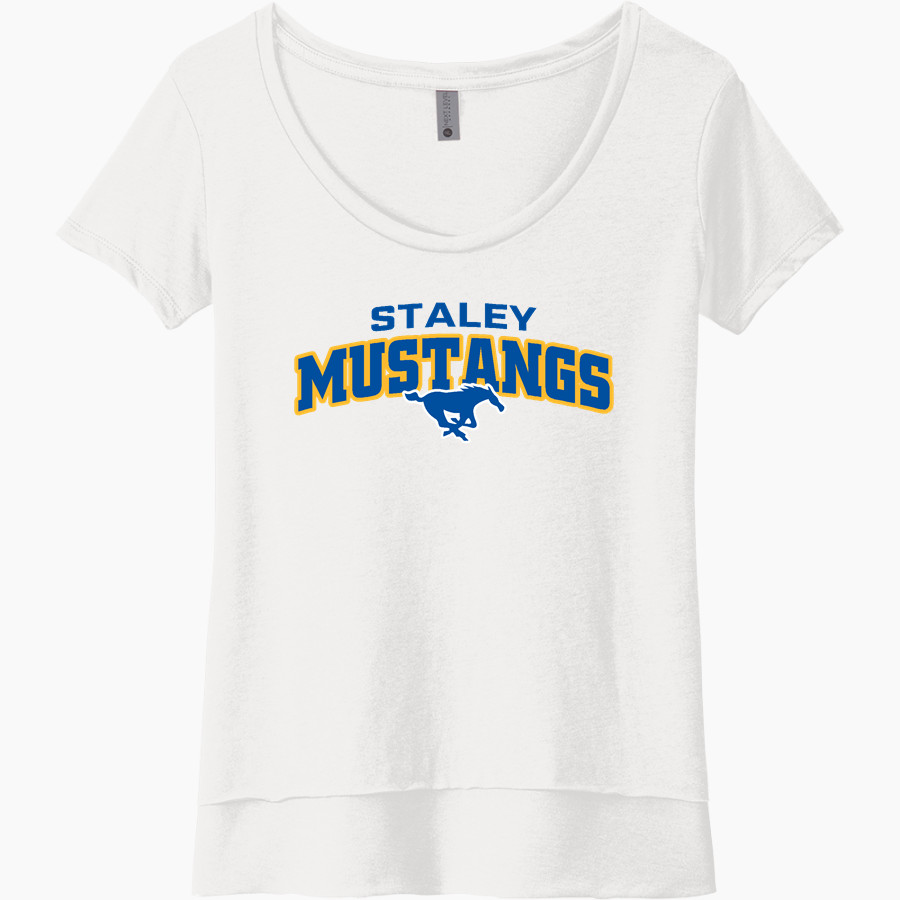 STALEY Mustangs Next Level Women's Festival Scoop Neck Tee