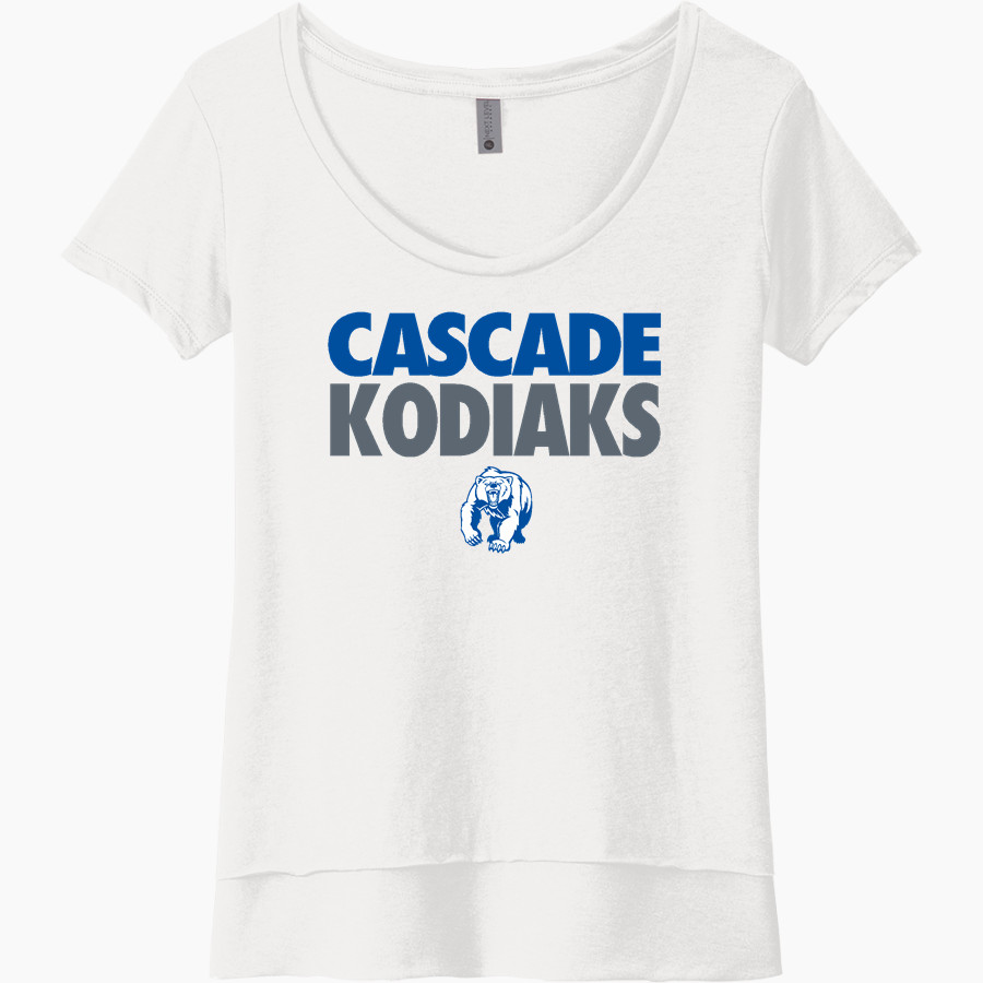 Cascade Kodiaks Next Level Women's Festival Scoop Neck Tee