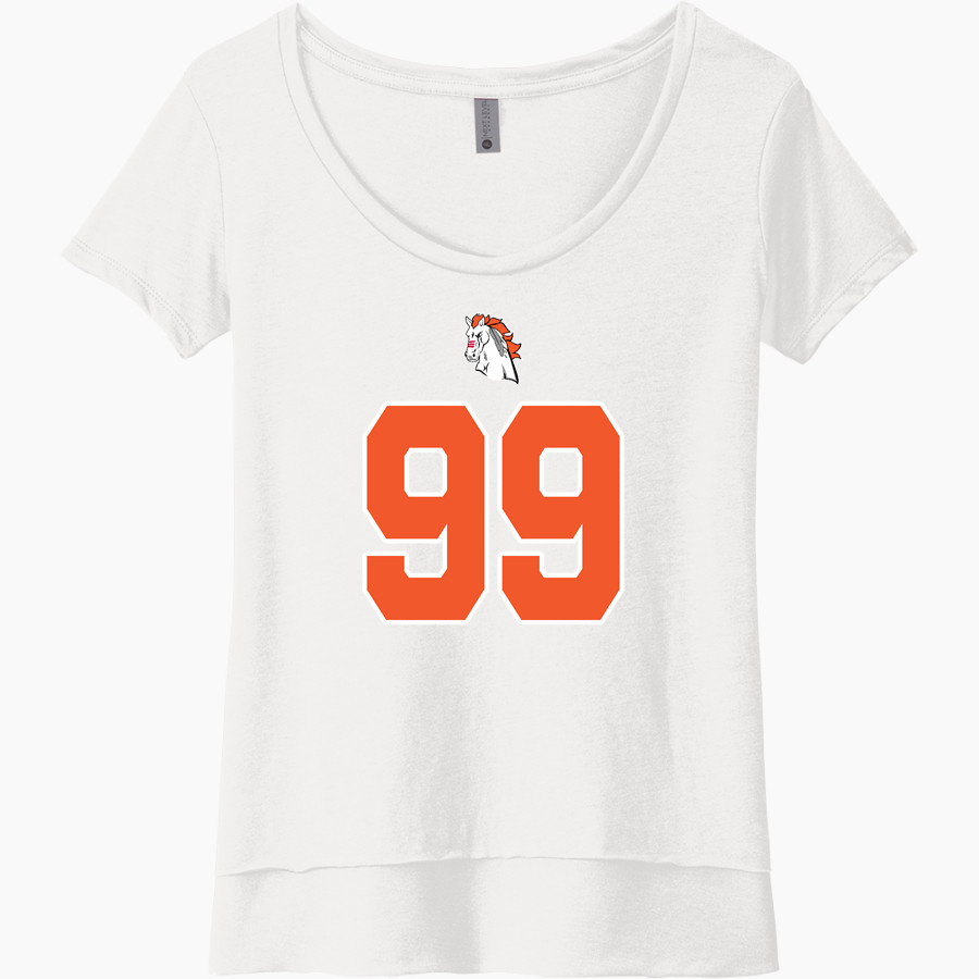 MOHAWK HIGH SCHOOL Mustangs <span class="pdp-name-mascot">MOHAWK Mustangs</span> Next Level Women's Festival Scoop Neck Tee