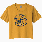 FREDERICK HIGH SCHOOL GOLDEN EAGLES <span class="pdp-name-mascot">FREDERICK GOLDEN EAGLES</span> Next Level Women's Festival Cali Crop Tee Front Thumbnail