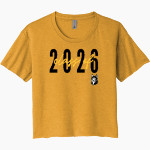 HIGHLAND HIGH SCHOOL HUSKIES Next Level Women's Festival Cali Crop Tee Front Thumbnail