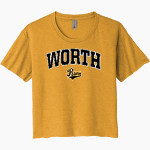 Worth Rams Next Level Women's Festival Cali Crop Tee Front Thumbnail