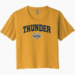 Central Valley Thunder Next Level Women's Festival Cali Crop Tee Front Thumbnail