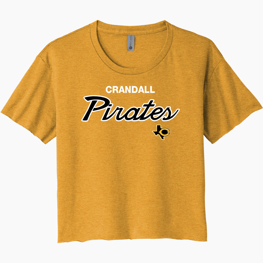 CRANDALL HIGH SCHOOL PIRATES Next Level Women's Festival Cali Crop Tee