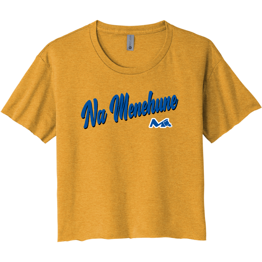 Moanalua Na Menehune <span class="pdp-name-mascot">Moanalua Menehunes</span> Next Level Apparel Women's Festival Cali Crop Tee