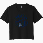 Burrillville Broncos <span class="pdp-name-mascot">Burrillville Broncos</span> Next Level Women's Festival Cali Crop Tee Front Thumbnail