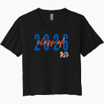 MANHASSET HIGH SCHOOL INDIANS Next Level Women's Festival Cali Crop Tee Front Thumbnail