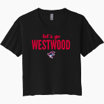 WESTWOOD HIGH SCHOOL PATRIOTS <span class="pdp-name-mascot">WESTWOOD PATRIOTS</span> Next Level Women's Festival Cali Crop Tee Front Thumbnail