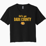 DADE COUNTY HIGH SCHOOL WOLVERINES <span class="pdp-name-mascot">DADE COUNTY WOLVERINES</span> Next Level Women's Festival Cali Crop Tee Front Thumbnail