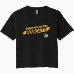 BENBROOK MIDDLE HIGH SCHOOL BOBCATS <span class="pdp-name-mascot">BENBROOK MIDDLE BOBCATS</span> Next Level Women's Festival Cali Crop Tee Front Thumbnail