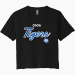 Crow Tigers Next Level Women's Festival Cali Crop Tee Front Thumbnail