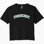 Timbercrest Wolves <span class="pdp-name-mascot">Timbercrest Wolves</span> Next Level Women's Festival Cali Crop Tee Front Thumbnail