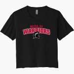 BOLD HIGH SCHOOL WARRIORS <span class="pdp-name-mascot">BOLD WARRIORS</span> Next Level Women's Festival Cali Crop Tee Front Thumbnail