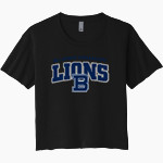 BELLARMINE PREPARATORY SCHOOL LIONS <span class="pdp-name-mascot">BELLARMINE PREPARATORY LIONS</span> Next Level Women's Festival Cali Crop Tee Front Thumbnail