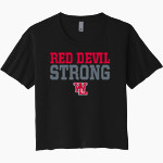 West Lafayette Jr-Sr High School Red Devils Online Store Next Level Women's Festival Cali Crop Tee Front Thumbnail