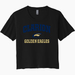 Clarion Golden Eagles <span class="pdp-name-mascot">Clarion - Penn West University Golden Eagles</span> Next Level Women's Festival Cali Crop Tee Front Thumbnail