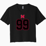 MENAUL SCHOOL PANTHERS Next Level Women's Festival Cali Crop Tee Front Thumbnail