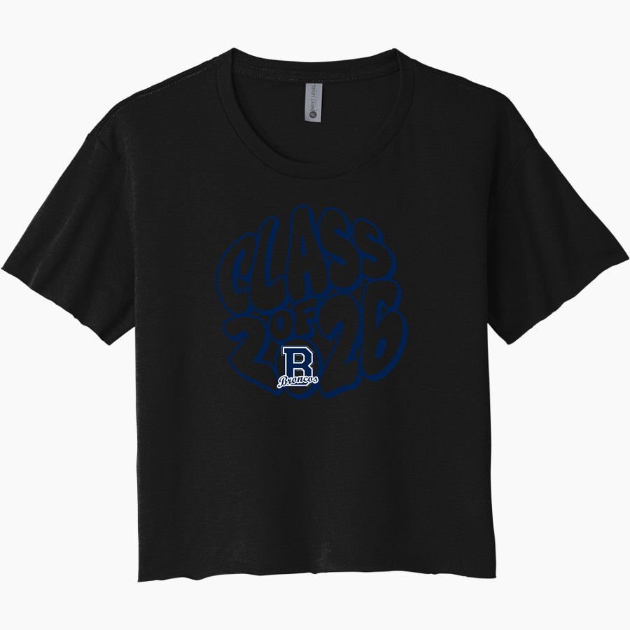 Burrillville Broncos <span class="pdp-name-mascot">Burrillville Broncos</span> Next Level Women's Festival Cali Crop Tee