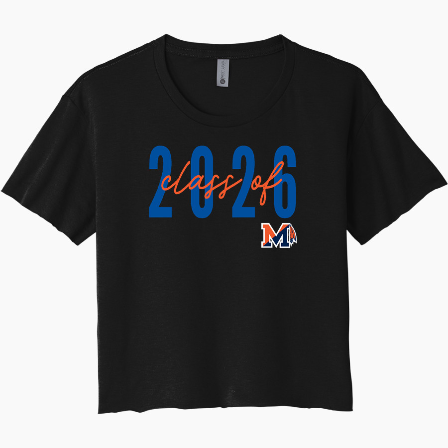 MANHASSET HIGH SCHOOL INDIANS Next Level Women's Festival Cali Crop Tee